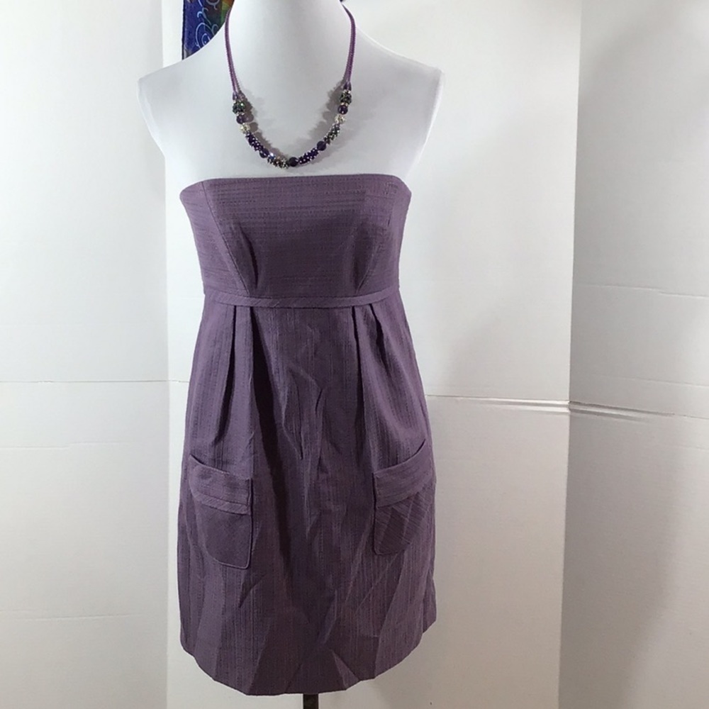 Milly lavender strapless sundress 4